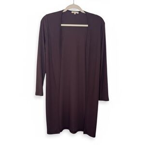 Urban Rose Brown Ribbed Longline Cardigan Duster | Size Small‎